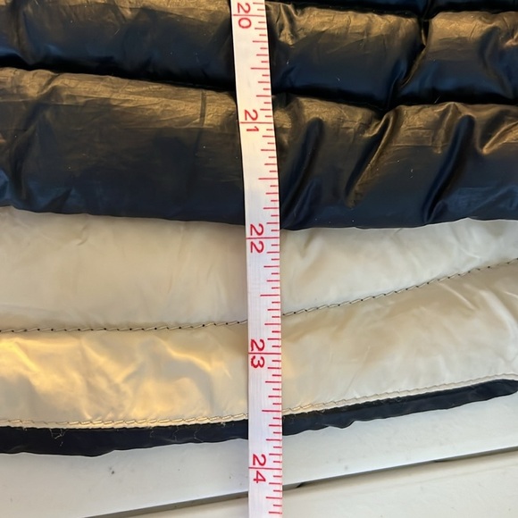 Zara Packable Down Puffer Jacket Coat Navy Blue S Hooded 90% Duck Down Warm - Picture 6 of 11